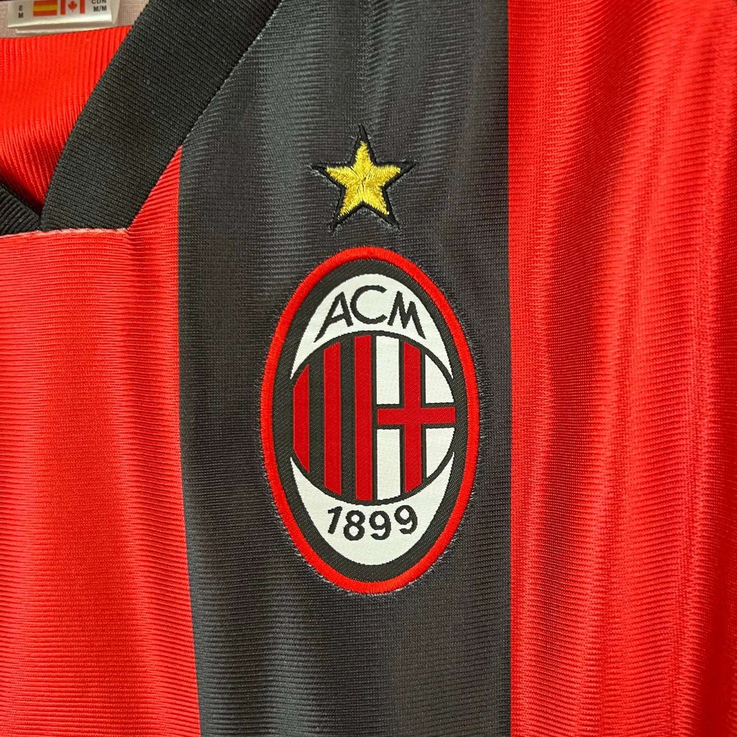 AC Milan Retro 1998 - 1999 Premium Home Football Jersey, OPEL SuperJerseysTK