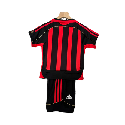 Italy 2006/07 AC Milan Kids'Home Premium Football Jersey - A Timeless Classic for Young Fans SuperJerseysTK