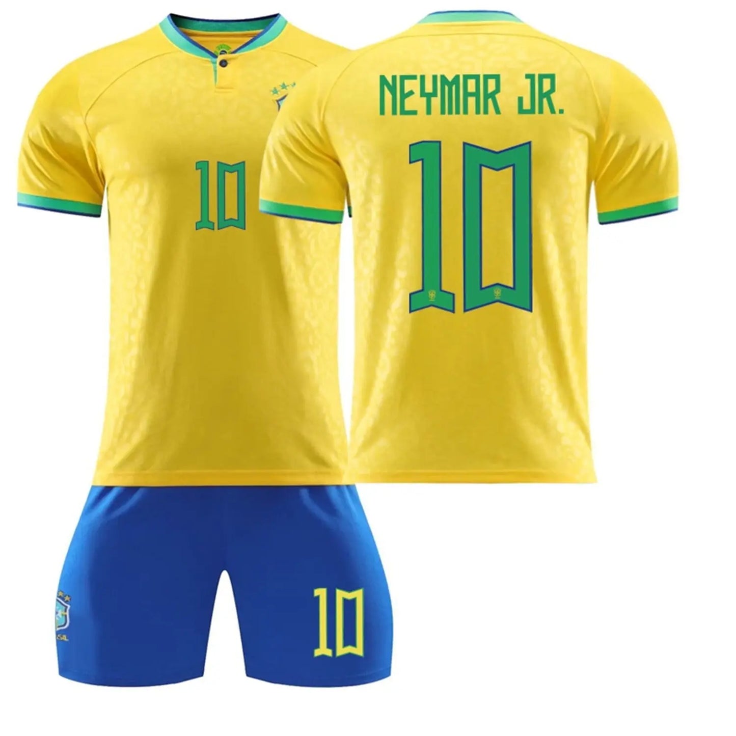 Mens/Kids 2022 Soccer Game Brazil Soccer #10 Jerseys Soccer Team Shirts SuperJerseysTK