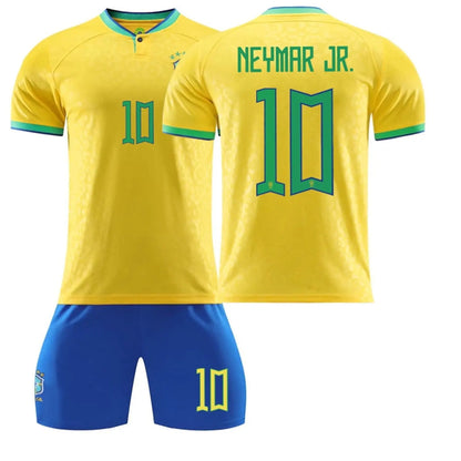 Mens/Kids 2022 Soccer Game Brazil Soccer #10 Jerseys Soccer Team Shirts SuperJerseysTK