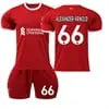 XNB 2023-2024 Liverpool Home Shirt #4 Virgil Soccer Jersey and Shorts Set SuperJerseysTK