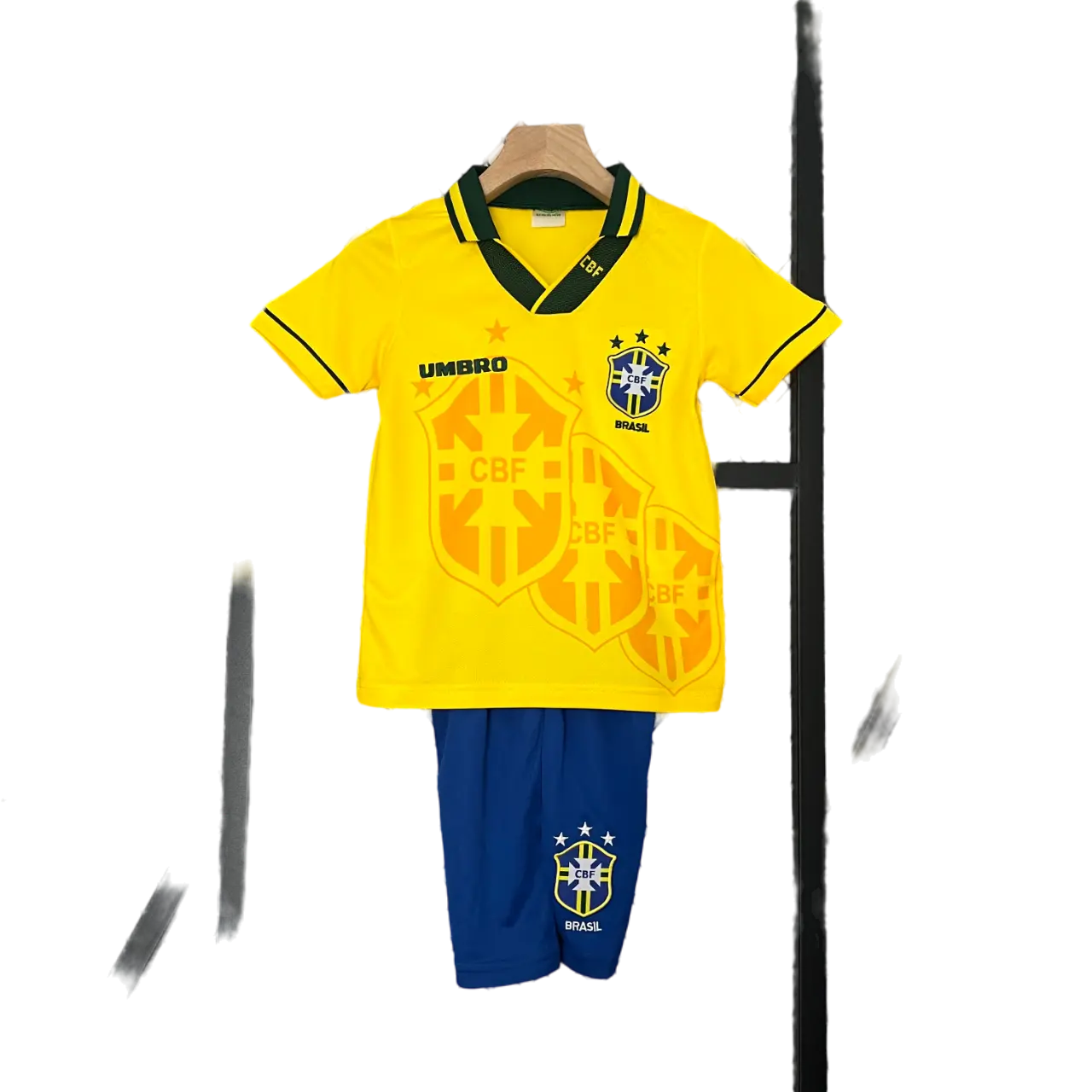 Brazil 1993/94 Kids' Classic Home Premium Football Jersey - A Nostalgic Gem for Young Fans