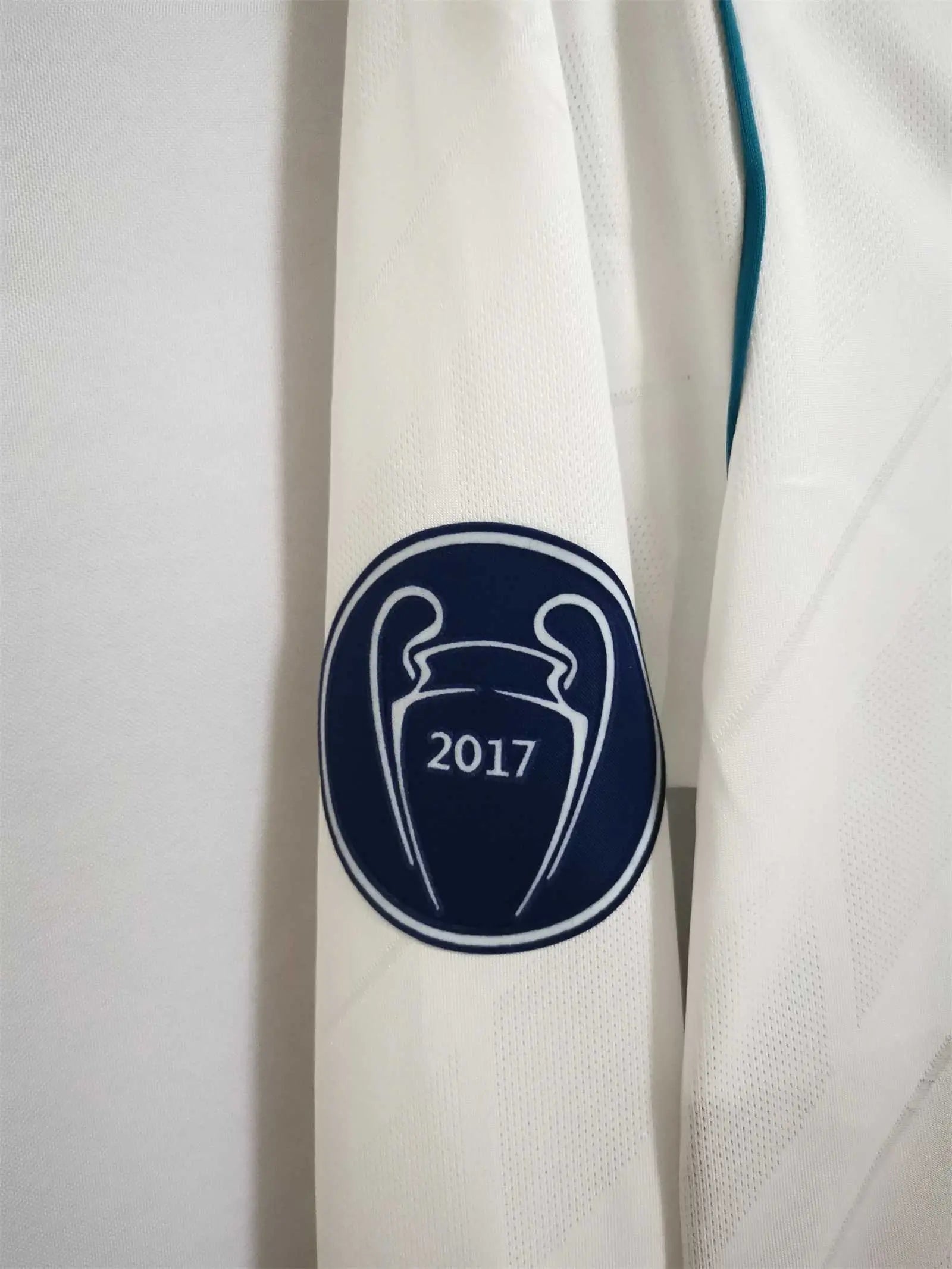 Spain Real Madrid Retro 17/18 Long Sleeve Home Football Jersey SuperJerseysTK