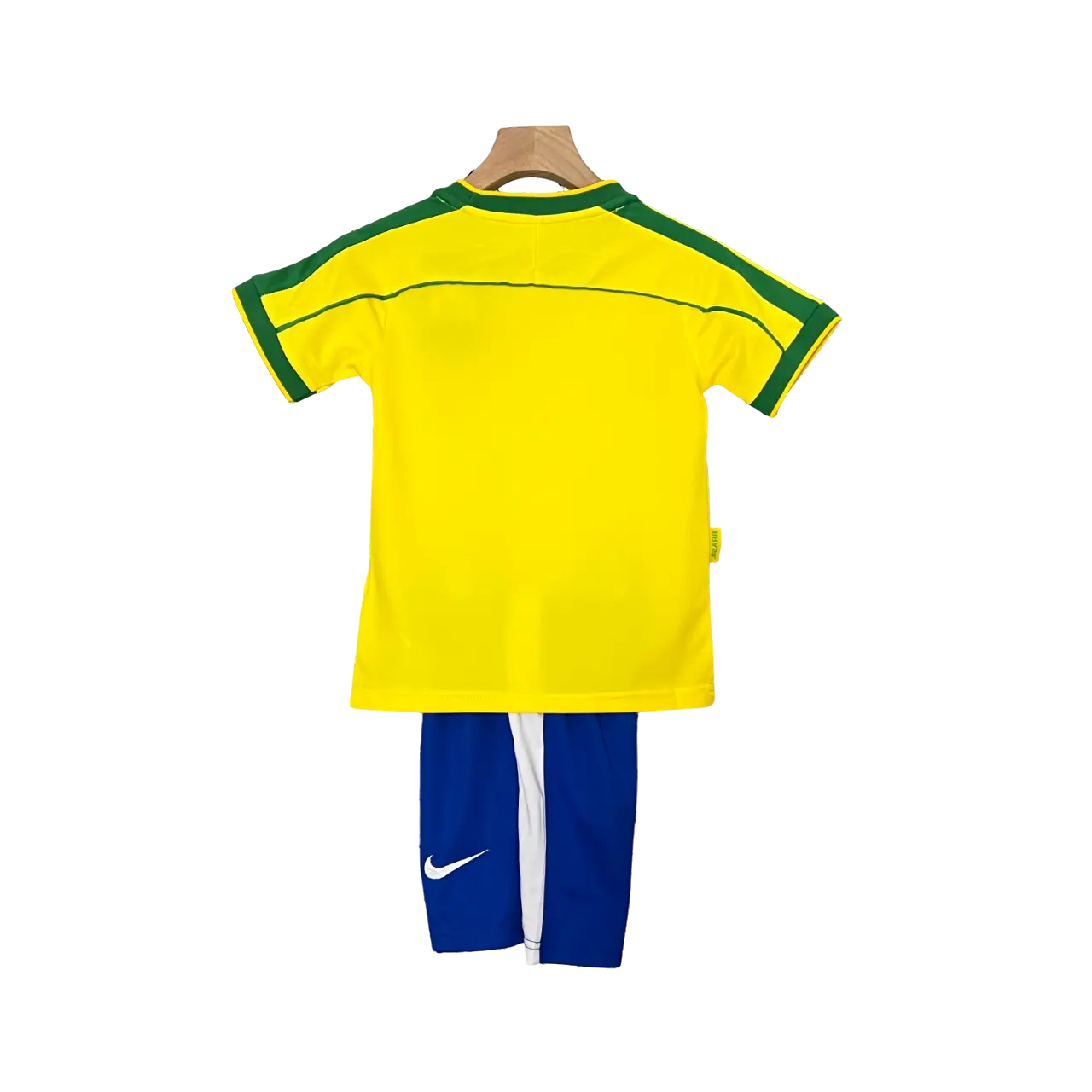 Brazil 1998 Kids' Classic Home Premium Football Jersey - A Nostalgic Gem for Young Fans SuperJerseysTK