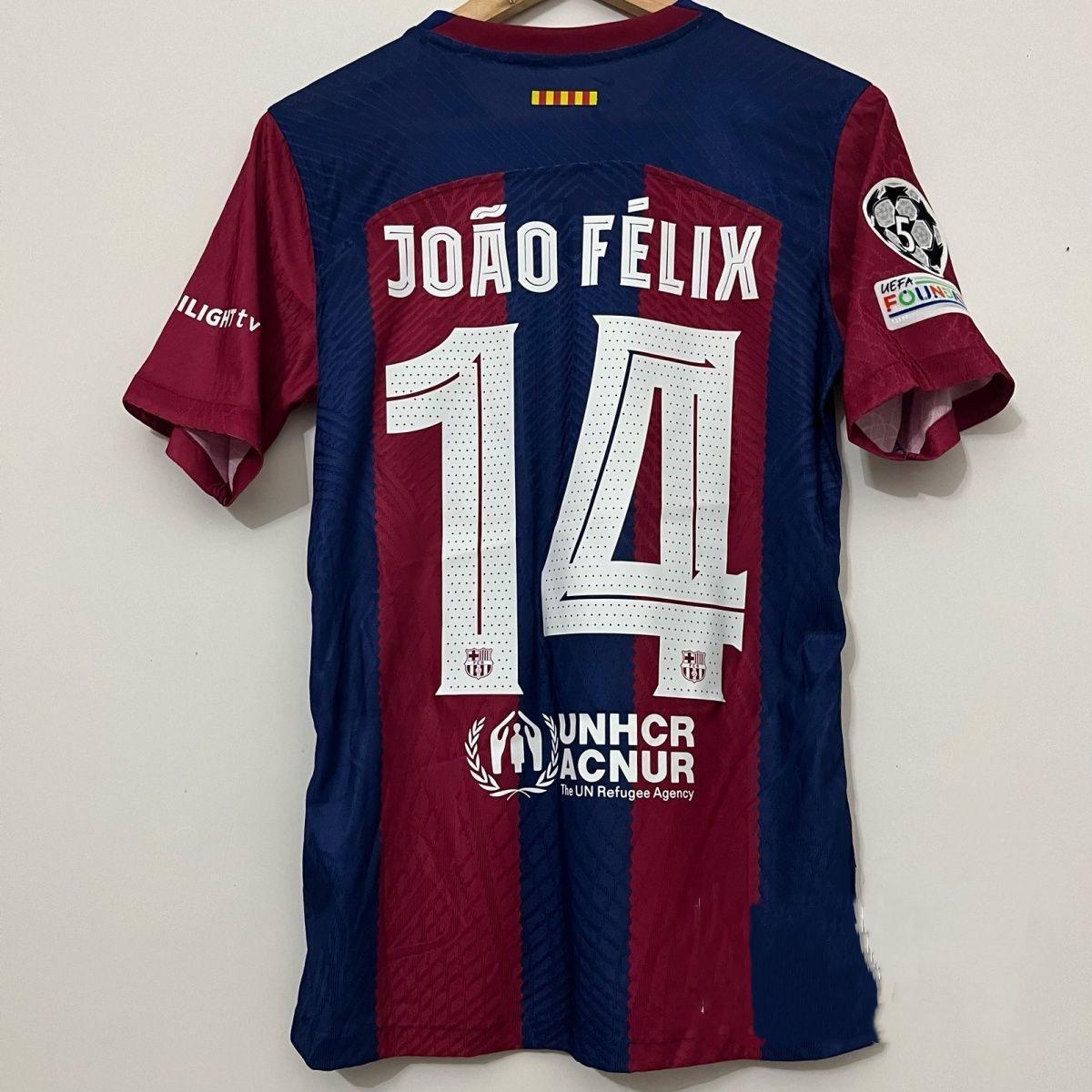 23-24 Barca home Champions League edition jersey No. 6 Garvey 21 De Jong Pedri Felix football jersey SuperJerseysTK