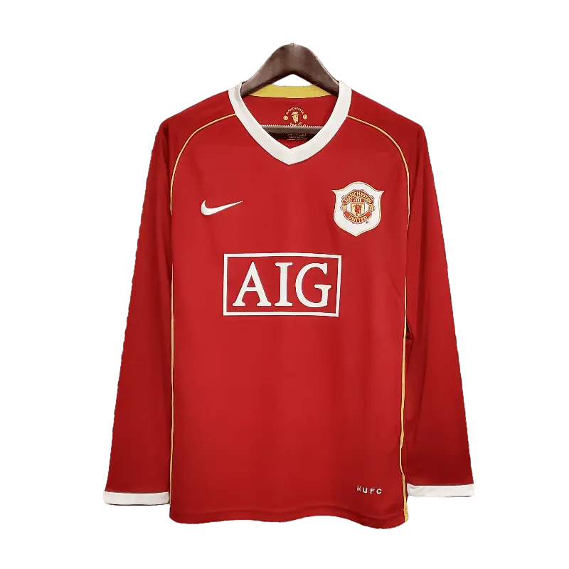 Manchester United Retro 2006/07 Long Sleeve Home Premium Football Jersey