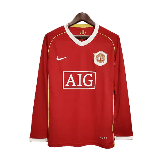 Manchester United Retro 2006/07 Long Sleeve Home Premium Football Jersey