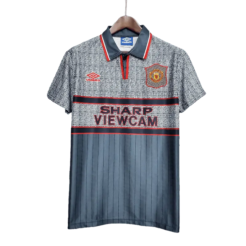 Manchester United Retro 1995 - 1996 Premium Away Football Jersey,  SHARP VIEWCAM