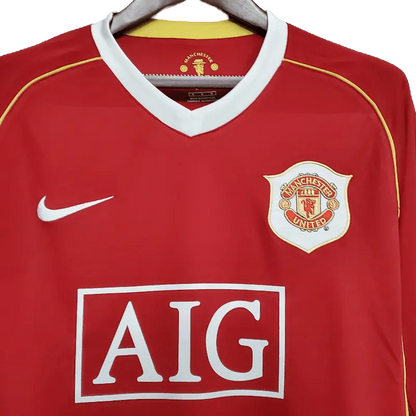 Manchester United Retro 2006/07 Long Sleeve Home Premium Football Jersey SuperJerseysTK