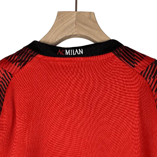 Italy AC Milan 2023/24 Kids' Iconic Home Premium Football Jersey - A Classic for Young Fans SuperJerseysTK