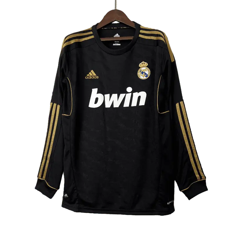 Spain Real Madrid Retro Long Sleeve 2011/12 Away Football Jersey