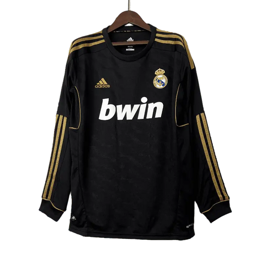 Spain Real Madrid Retro Long Sleeve 2011/12 Away Football Jersey