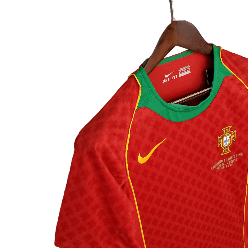 Retro Portugal 2004 Premium Home Football Jersey SuperjerseysTK