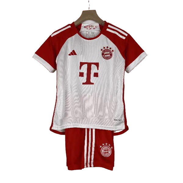 Germany Bayern Munich 2023/24 Kids' Iconic Home Premium Football Jersey - A Classic for Young Fans