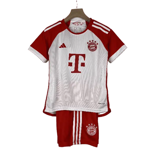 Germany Bayern Munich 2023/24 Kids' Iconic Home Premium Football Jersey - A Classic for Young Fans