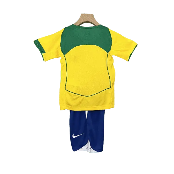 Brazil Retro 2004 Kids' Classic Home Premium Football Jersey - A Nostalgic Treasure for Young Fans SuperJerseysTK