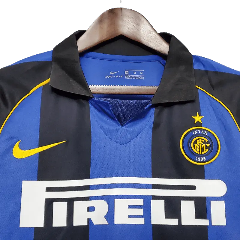 Inter Milan Retro 2001 - 2002 Premium Home Football Jersey SuperjerseysTK