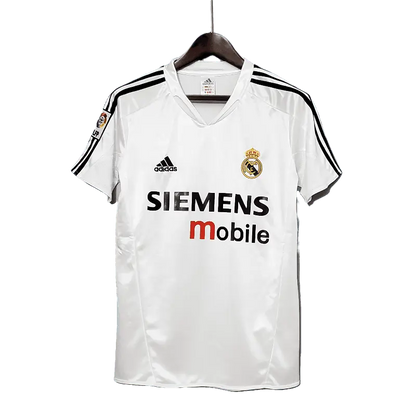 Real Madrid Retro 2004 - 2005 Premium Home Football Jersey, SIEMENS