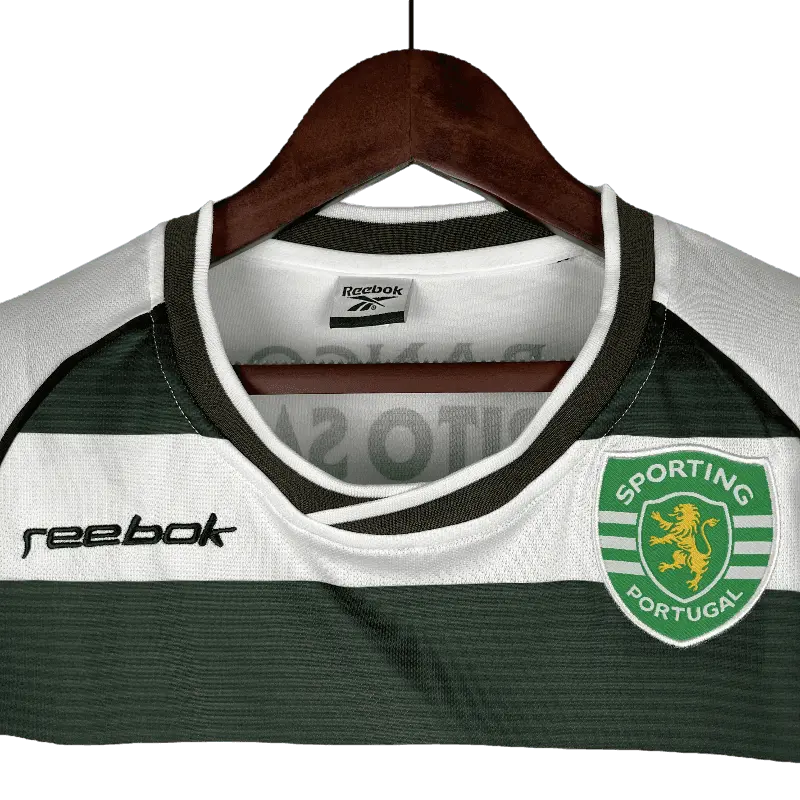 Sporting Lisbon Retro Long Sleeve 2001/03 Home Football Jersey SuperJerseysTK