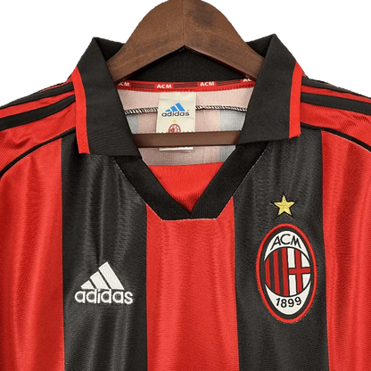 AC Milan Retro 1998 - 1999 Premium Home Football Jersey, OPEL SuperJerseysTK