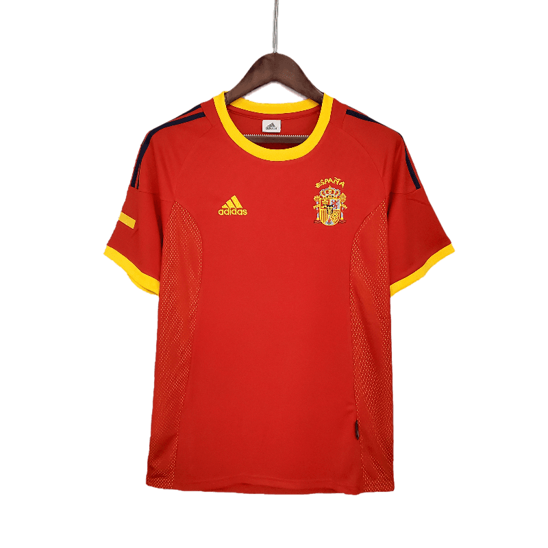 Spain Retro 2002 Home SuperJerseysTK