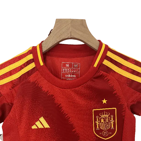 Spain 2024 Kids' Stylish Home Premium Football Jersey - A Trendy Choice for Young Fans SuperJerseysTK