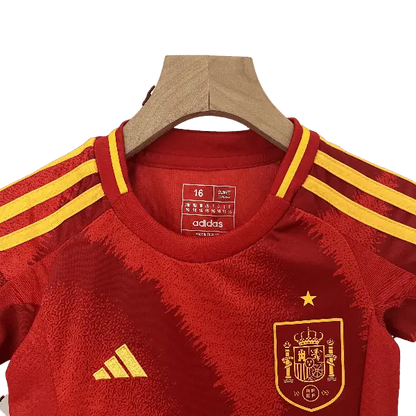 Spain 2024 Kids' Stylish Home Premium Football Jersey - A Trendy Choice for Young Fans SuperJerseysTK