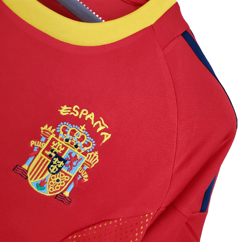 Spain Retro 2002 Home SuperJerseysTK