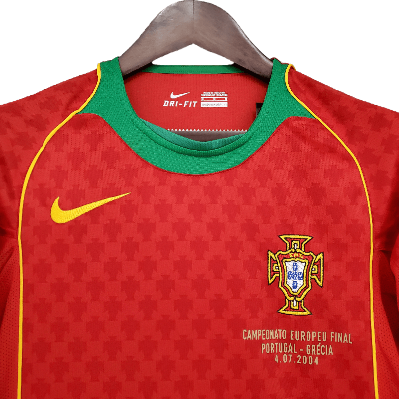 Retro Portugal 2004 Premium Home Football Jersey SuperjerseysTK