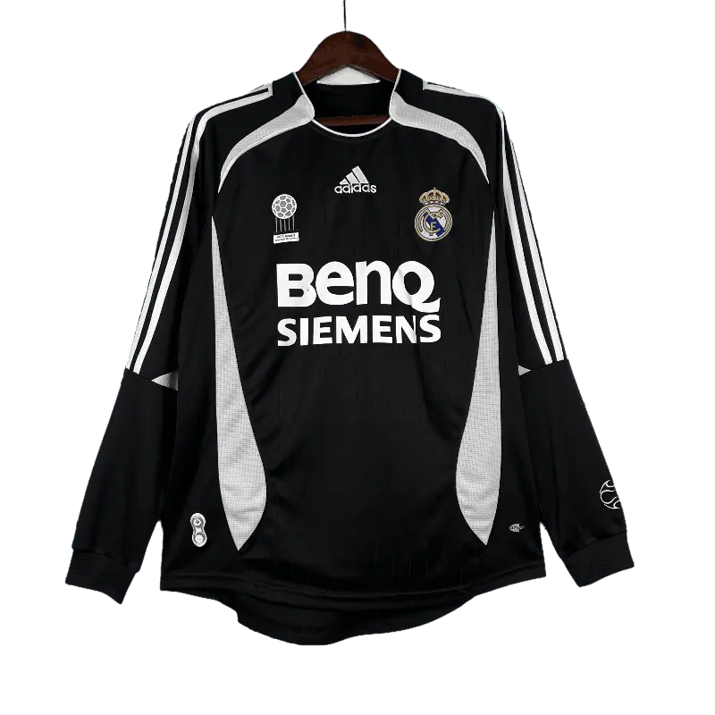 Spain Real Madrid Retro 2006/07 Long Sleeve Third Away Football Jersey