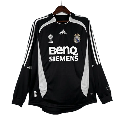 Spain Real Madrid Retro 2006/07 Long Sleeve Third Away Football Jersey