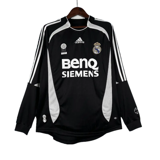 Spain Real Madrid Retro 2006/07 Long Sleeve Third Away Football Jersey