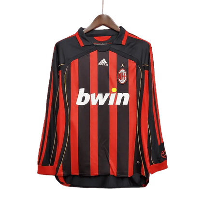 Italy AC Milan Retro 06/07 Long Sleeve Home Football Jersey