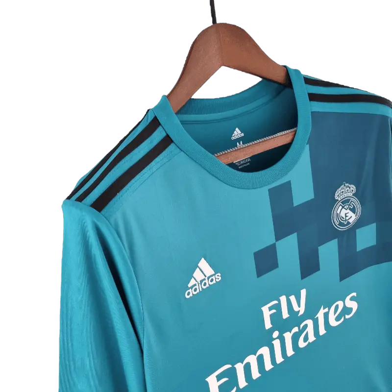 Real Madrid Retro 2017/18 Long Sleeve Third Away Stylish Football Jersey SuperJerseysTK