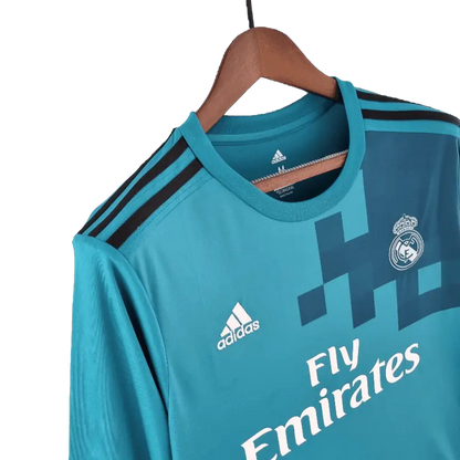 Real Madrid Retro 2017/18 Long Sleeve Third Away Stylish Football Jersey SuperJerseysTK