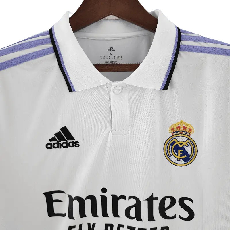 Real Madrid 2022/23 Long Sleeve Home Stylish Football Jersey SuperJerseysTK