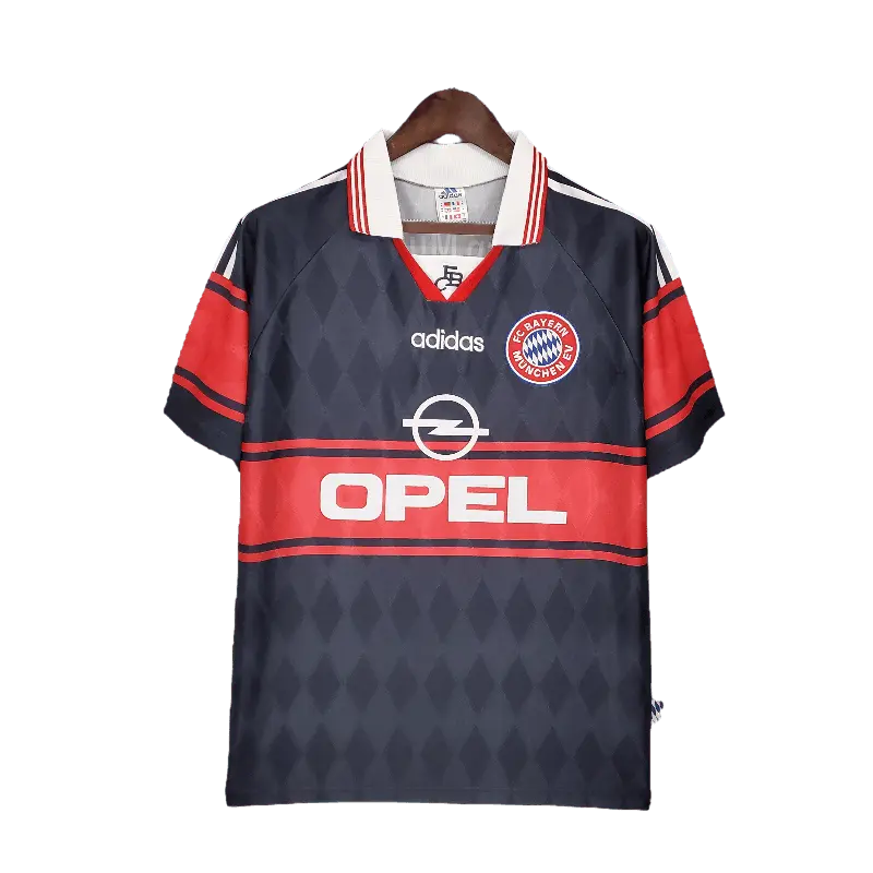 Bayern Munich Retro 1997 - 1999 Premium Home Football Jersey, OPEL