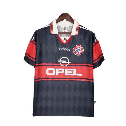 Bayern Munich Retro 1997 - 1999 Premium Home Football Jersey, OPEL