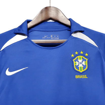 Brazil Retro 2002 Premium Away Football Jersey SuperjerseysTK