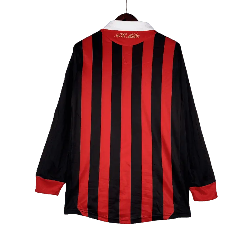 Italy AC Milan Retro 2009/10 Long Sleeve Home Football Jersey SuperJerseysTK