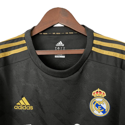 Spain Real Madrid Retro Long Sleeve 2011/12 Away Football Jersey SuperJerseysTK