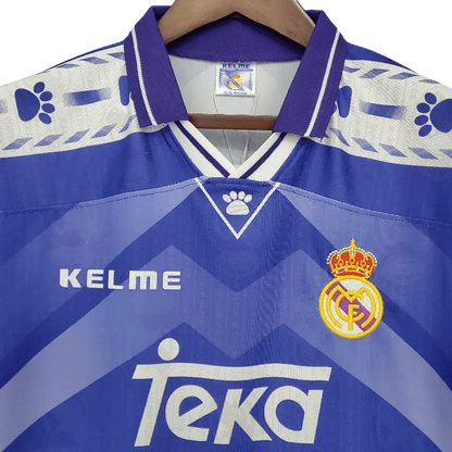 Real Madrid Retro 1996 - 1997 Premium Away Football Jersey, KELME SuperjerseysTK