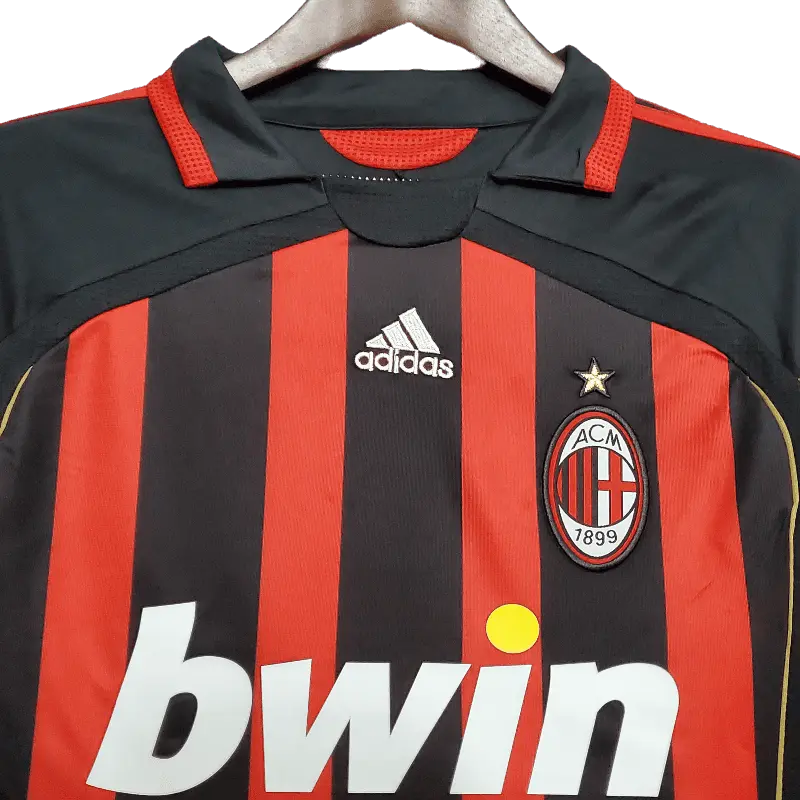 Italy AC Milan Retro 06/07 Long Sleeve Home Football Jersey SuperJerseysTK