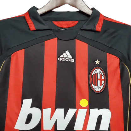 Italy AC Milan Retro 06/07 Long Sleeve Home Football Jersey SuperJerseysTK