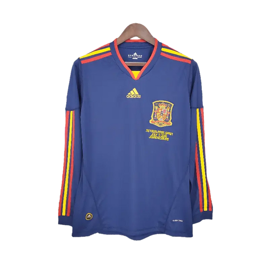 Stunning Spain Retro 2010 Long Sleeve Away Football Jersey