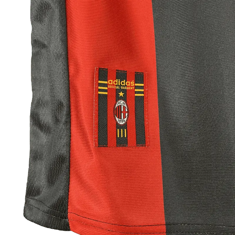 AC Milan Retro 1998 - 1999 Premium Home Football Jersey, OPEL SuperJerseysTK