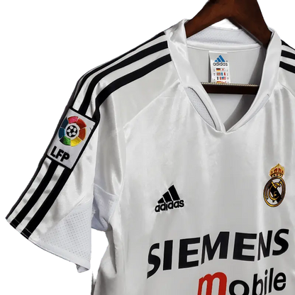 Real Madrid Retro 2004 - 2005 Premium Home Football Jersey, SIEMENS SuperjerseysTK