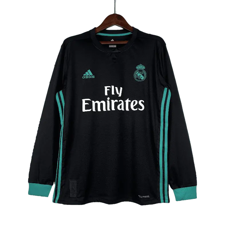 Real Madrid Retro 2017/18 Away Long Sleeve Premium Football Jersey