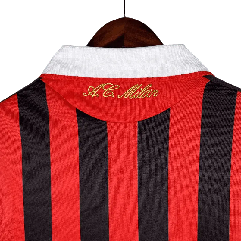 Italy AC Milan Retro 2009/10 Long Sleeve Home Football Jersey SuperJerseysTK