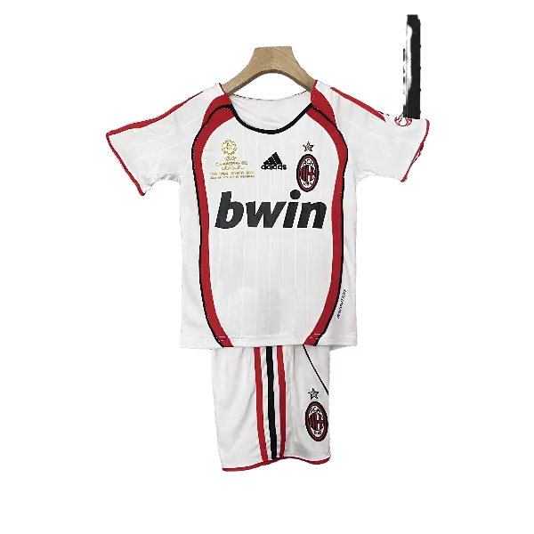 Italy AC Milan Retro 2006 - 2007 Kids' Premium Champions League Away Football Jersey - A Nostalgic Choice for Young Fans